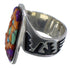 Multicolor Turquoise Genuine Sterling Silver Ring Size 7-1/4 AS37107